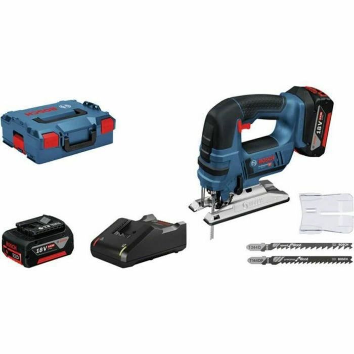 Sierra de calar BOSCH PROFESSIONAL GST 18V-LI B + 2 baterías 4,0Ah + GAL 18V-40 + L-BOXX