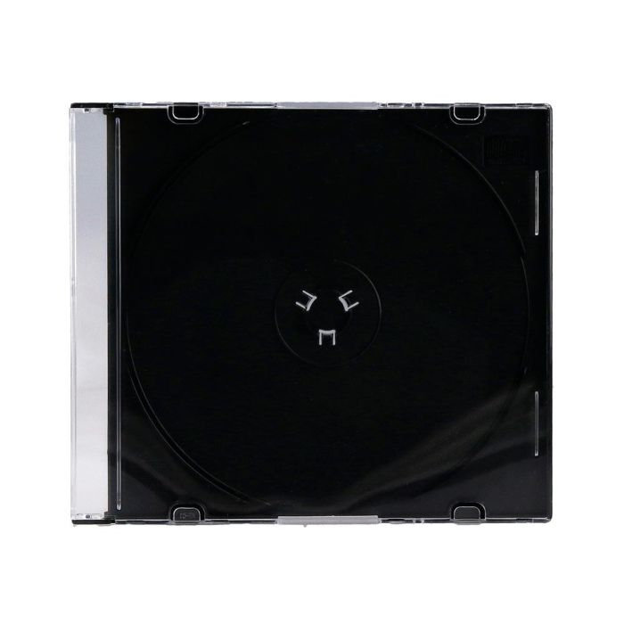 Caja De Cd Q-Connect Slim -Con Interior Negro -Pack De 25 Unidades 2