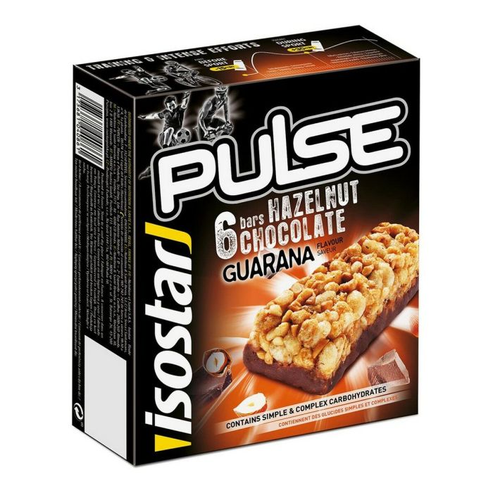 Barrita Energética Isostar Pulse Chocolate Avellanas (6 uds)