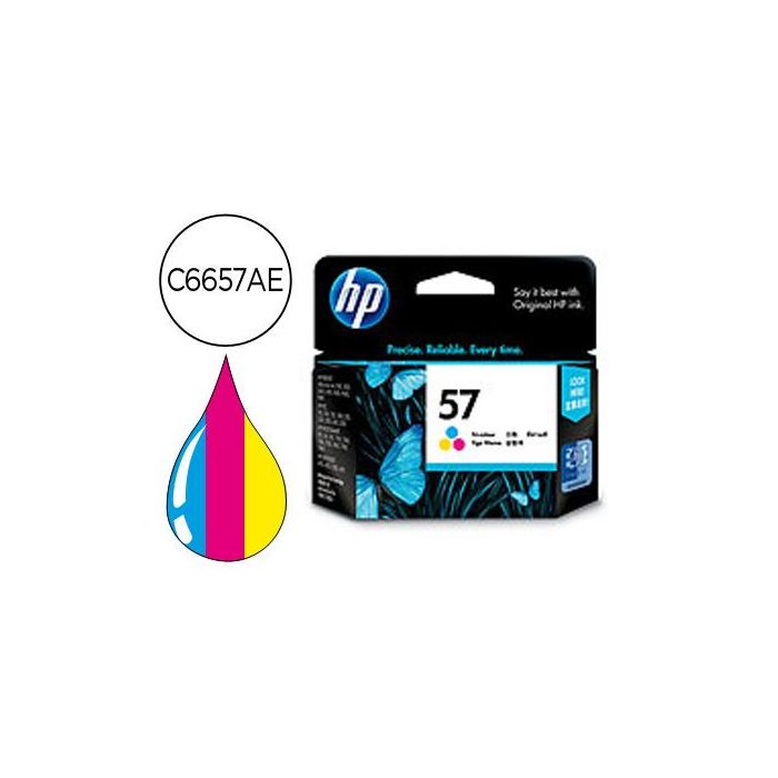 Ink-Jet Hp Dj450 5150 5550 560 0 5650 5152 7150 5800 5850 9650 9670 9680 9680Sp Photosmarrt100 N.57 Tricolor 17 mL.