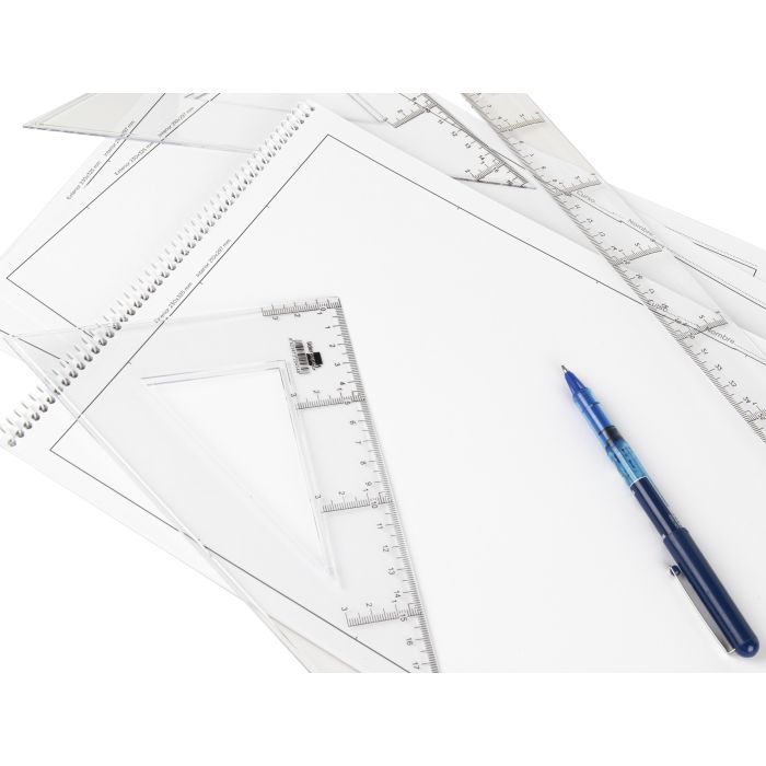 Bloc Dibujo Liderpapel Lineal Arquitectura 230x325 mm 20 Hojas 130 gr-M2 Con Recuadro Perforado 5 unidades 4