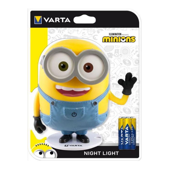 Lámpara infantil de noche a pilas mod. minions varta 2