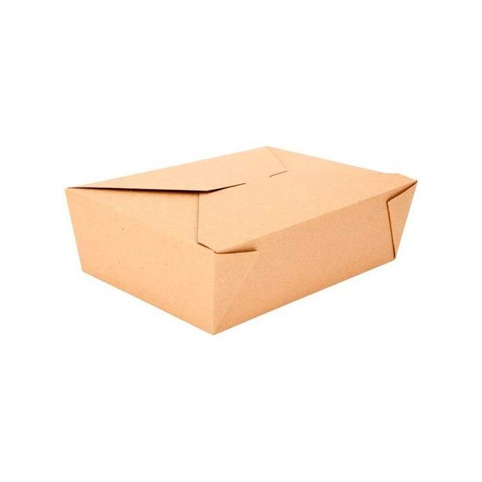 Envase cartoncillo kraft con 4 solapas marrón 20x14x6 cm -200u- Envase cartoncillo kraft con 4 solapas marrón 20x14x6 cm -200u-