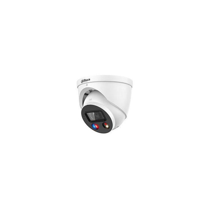 (Dh-Ipc-Hdw3449Hp-As-Pv-0280B-S5) Dahua Cámara Ip Turret Wizsense Serie 3 4Mp con Inteligencia Artificial Pal Full-Color Soporta Microsd 256Gb Alarma 2.8Mm