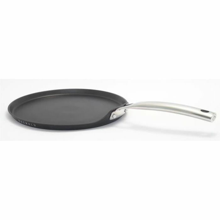 Sartén para Crepes Baumalu Negro Acero Inoxidable Aluminio Forjado Ø 28 cm