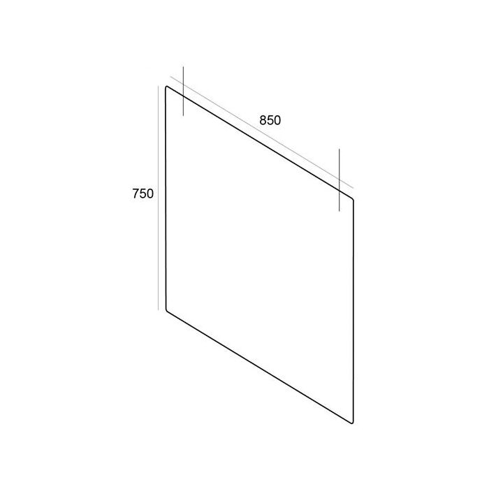Archivo 2000 mampara de protección colgante para techo 850x750mm metacrilato 5mm transparente Archivo 2000 mampara de protección colgante para techo 850x750mm metacrilato 5mm transparente