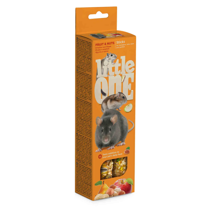 Littleone Sticks Fruta F.Secos Hamster Raton Jerbos 8x120 gr