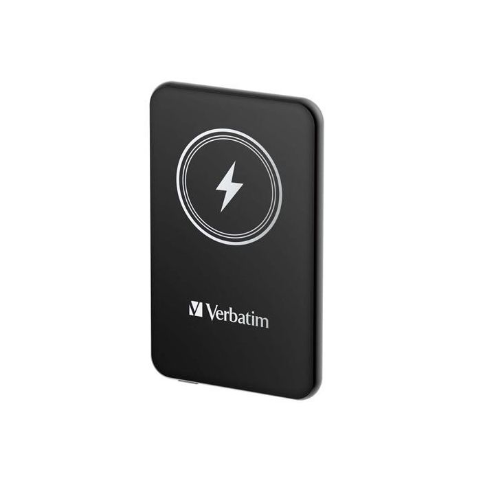 Verbatim cargador inalambrico power bank 10k mah 1xusb-c negro