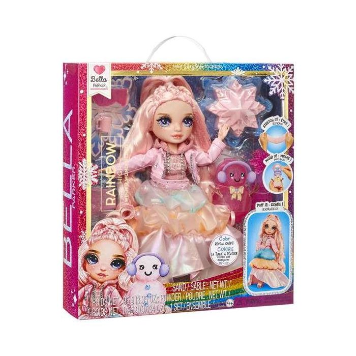 Muñeca Rainbow High Winter Wonderland Rosa 22 cm. Listas para la nieve! Incluye un kit para hacer tu propio muñeco de nieve. 1