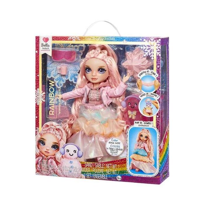 Muñeca Rainbow High Winter Wonderland Rosa 22 cm. Listas para la nieve! Incluye un kit para hacer tu propio muñeco de nieve. 2