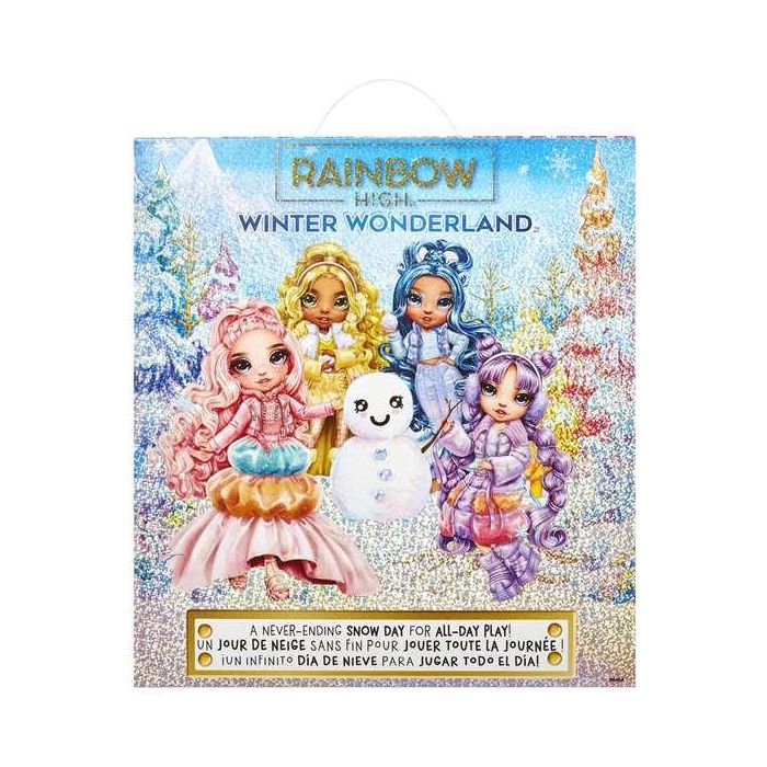 Muñeca Rainbow High Winter Wonderland Rosa 22 cm. Listas para la nieve! Incluye un kit para hacer tu propio muñeco de nieve. 3