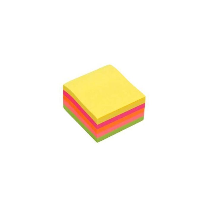 Bismark Cubo de notas adhesivas cubo 450 notas 76x76 colores neon