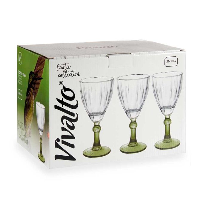 Copa Vino Color Verde 275Ml Vivalto 9X18CM (36 Unidades) 2 Copa Vino Color Verde 275Ml Vivalto 9X18CM (36 Unidades) 2