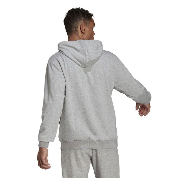 Sudadera con Capucha Hombre Adidas Essentials Feelcomfy M Gris claro
