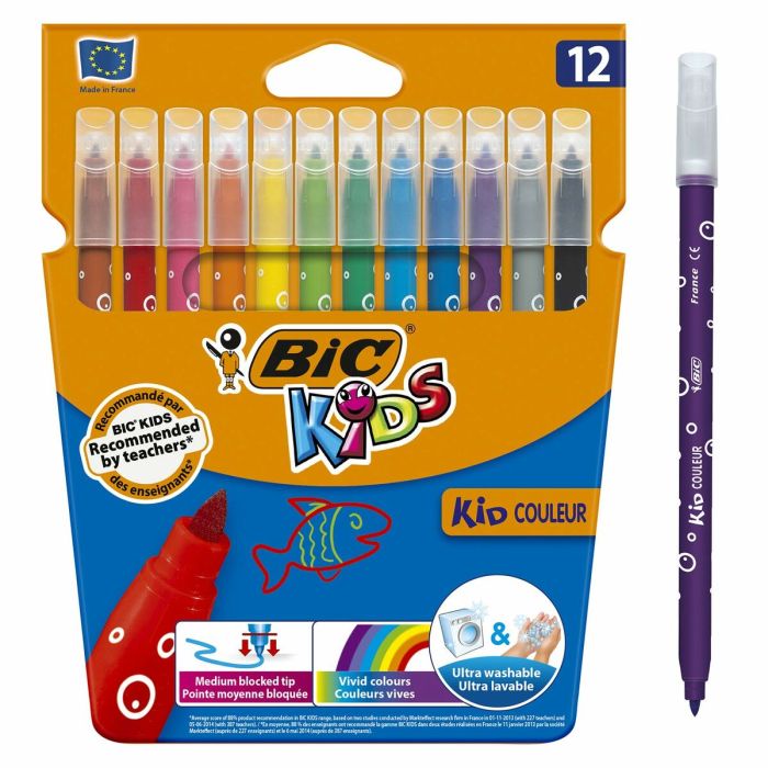 Bic Rotuladores Bic Kids Coloreur 10+2 Punta Media Surtidos