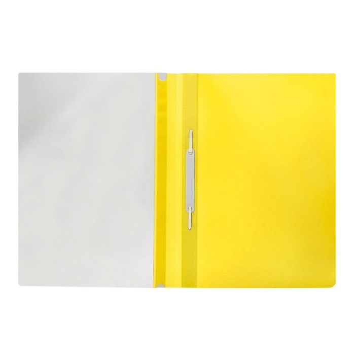 Carpeta Dossier Fastener Plastico Q-Connect Din A4 Amarilla 25 unidades 3