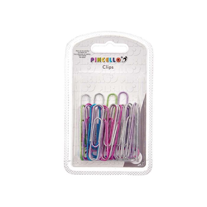 Set 30 Clips Metalizados Grd Pincello 7X12CM (24 Unidades) 2 Set 30 Clips Metalizados Grd Pincello 7X12CM (24 Unidades) 2