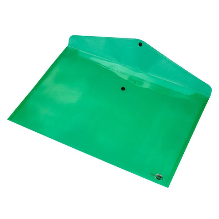 Carpeta Liderpapel Dossier Broche 44243 Polipropileno Din A3 Verde Translucido 10 unidades 1