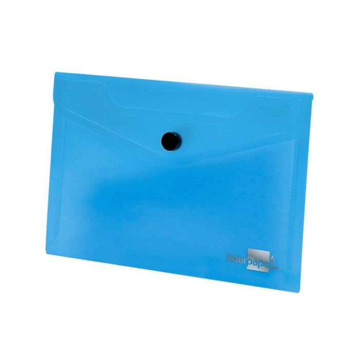 Carpeta Liderpapel Dossier Broche 44222 Polipropileno Din A7 Azul Translucido 12 unidades 3