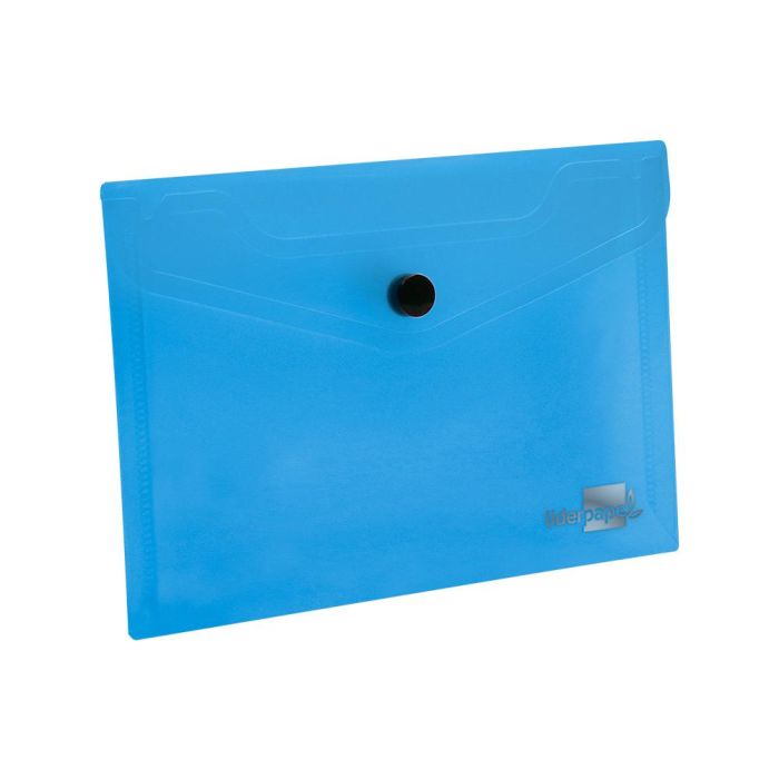 Carpeta Liderpapel Dossier Broche 44222 Polipropileno Din A7 Azul Translucido 12 unidades 4