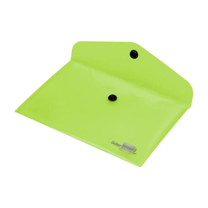 Carpeta Liderpapel Dossier Broche 44223 Polipropileno Din A7 Verde Translucido 12 unidades 2