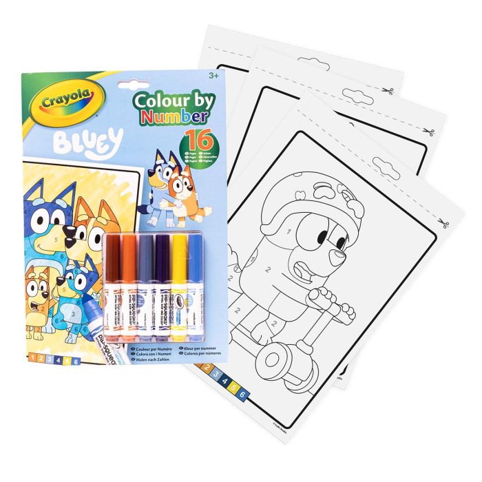 Libro Actividades Y Colorear Números Bluey 04-2776 Crayola