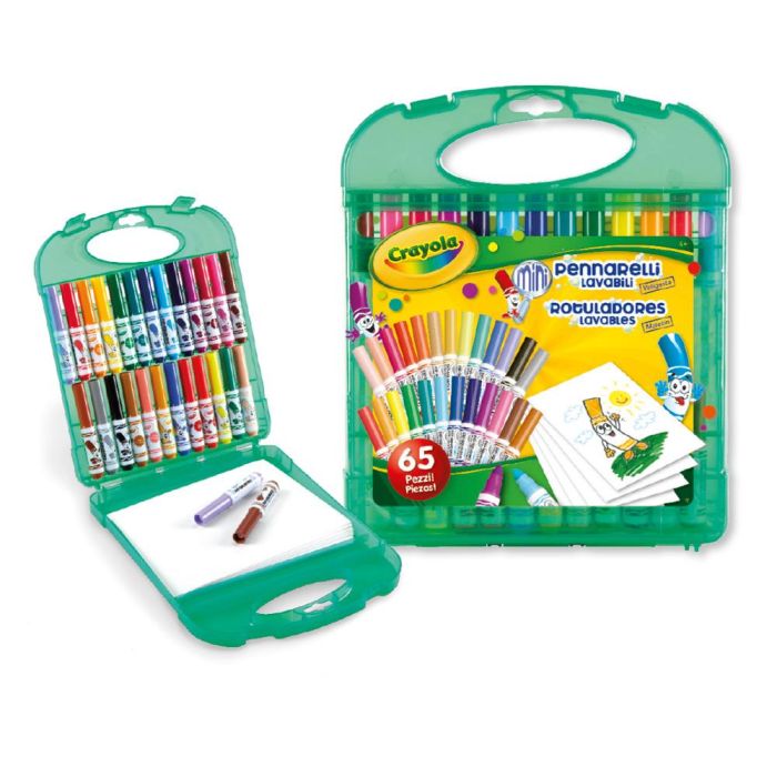 Maletin Rotuladores Lavables 65 Piezas 04-5227  Crayola