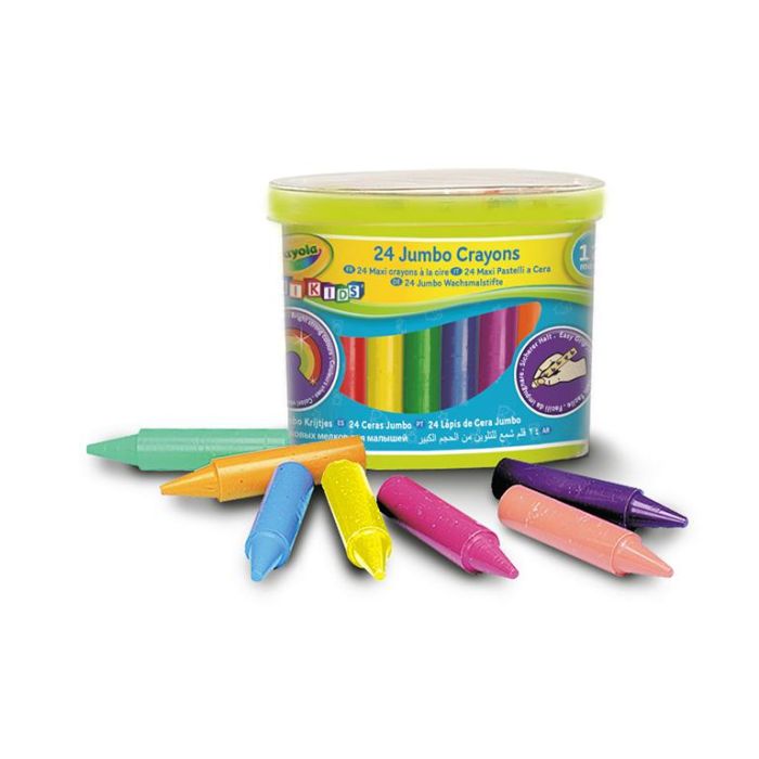 24 Ceras Jumbo Lavables Mimi Kids 0784 Crayola