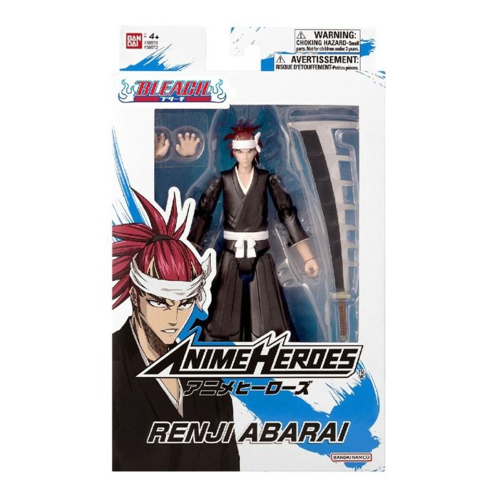 Bandai - Anime Heroes - Bleach - Figura Anime Heroes 17 cm - Abarai Renji - 36972 Multicolor