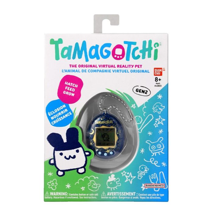 Tamagotchi - BANDAI - Tamagotchi original - Noche estrellada - mascota electrónica virtual con pantalla a color, 3 botones y juegos