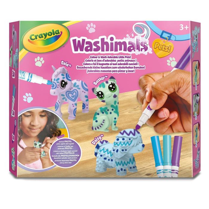 Washimals Pets Set 3 Mascotas Color Pastel 74-7511 Crayola 2
