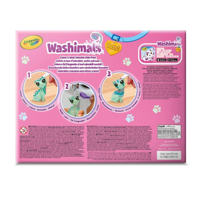 Washimals Pets Set 3 Mascotas Color Pastel 74-7511 Crayola 3