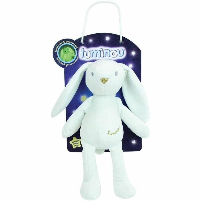 Peluche Jemini Luminou White Rabbit 20 cm 3