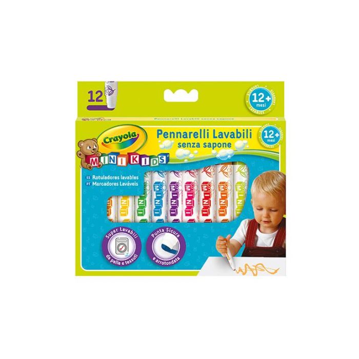 12 Rotuladores Lavables Mimi Kids 8325 Crayola