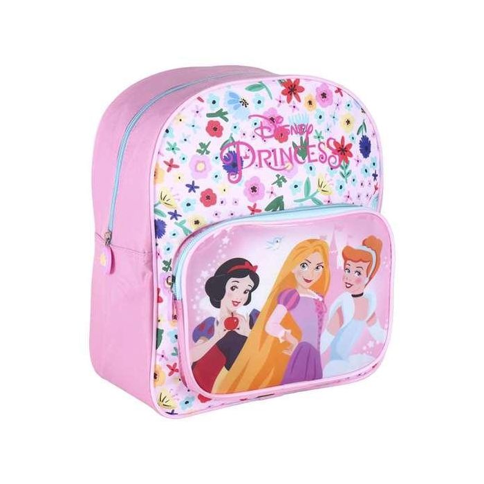 Cerdá Mochila Escolar Infantil Princess Rosa para Niñas de 3 a 12 años. Fabricada en 90% Poliéster, Resistente y Duradera.