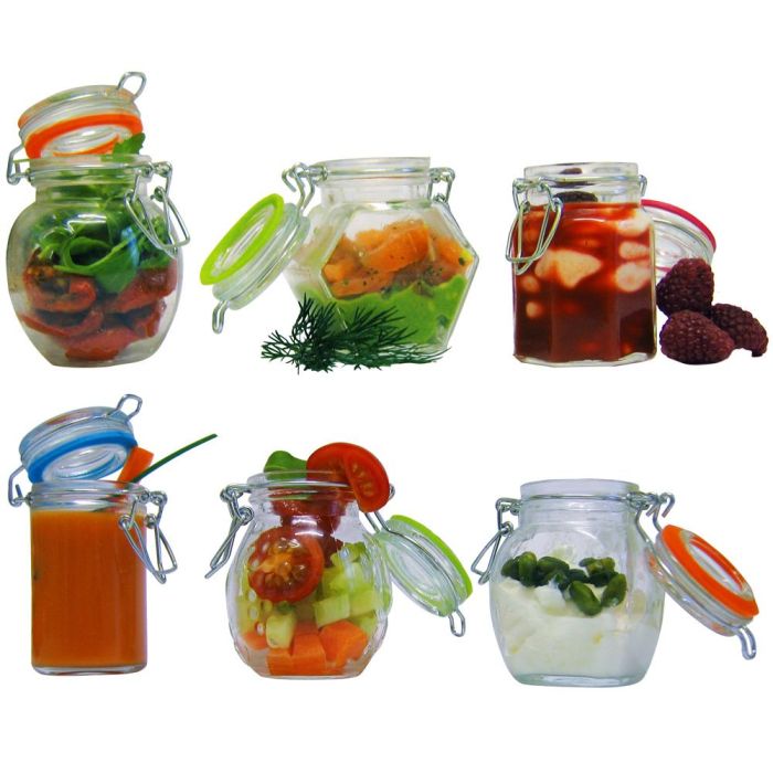 Cook Concept Bote Conserva Cristal Con Tapa 9 cm, Ideal Para Confituras Y Caramelos 6