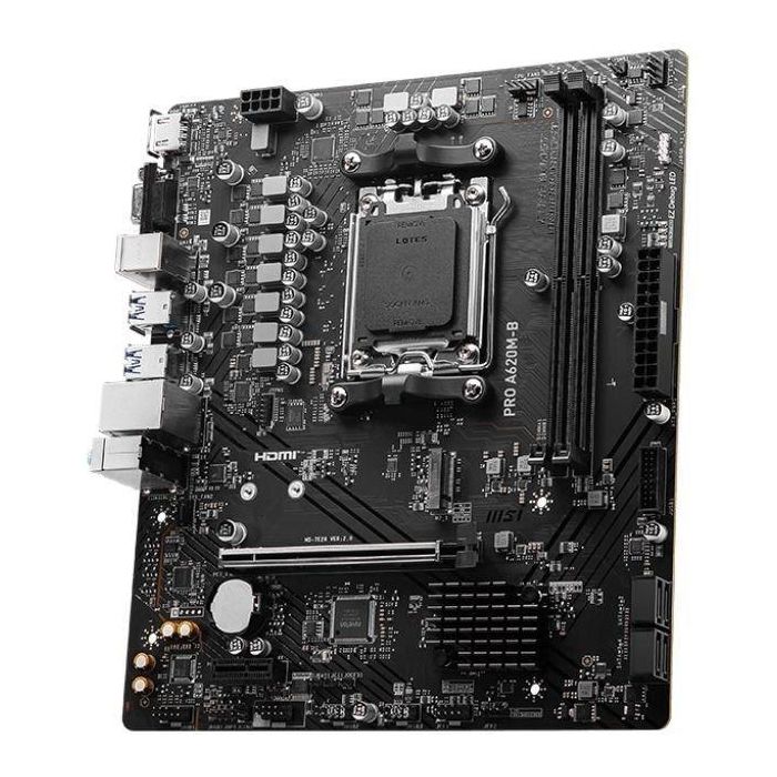MSI PRO A620M-B Placa Base micro ATX AMD A620 Zócalo AM5 DDR5 para AMD Ryzen 7000/8000/9000 Series 2
