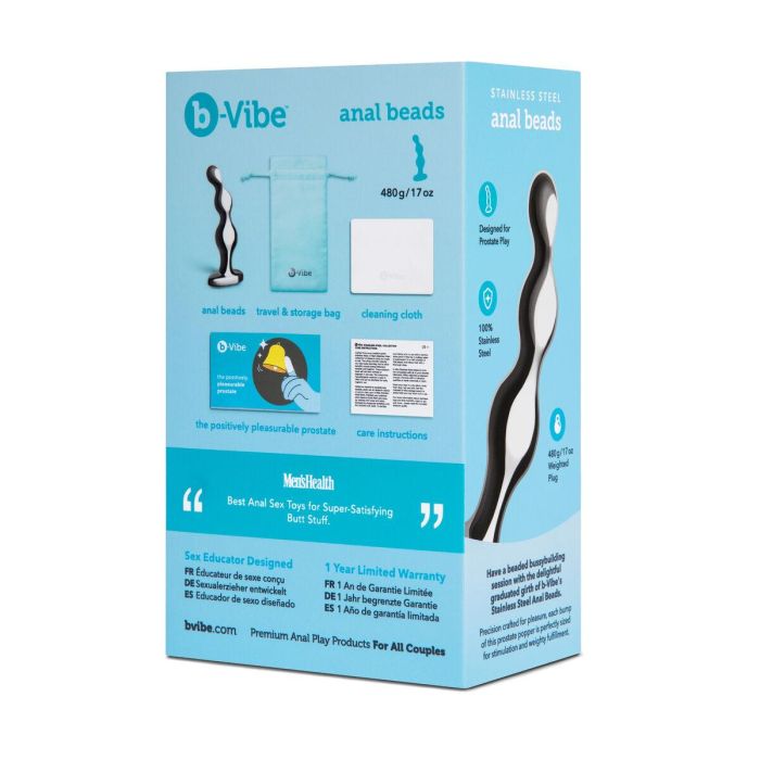 Plug Anal B-Vibe Plateado 3 Plug Anal B-Vibe Plateado 3