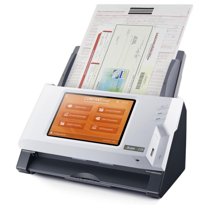 Plustek A350 Enterprise Scanner Documentos A3, 600x600 DPI, Escaneo Dúplex, Pantalla Táctil 7" 9