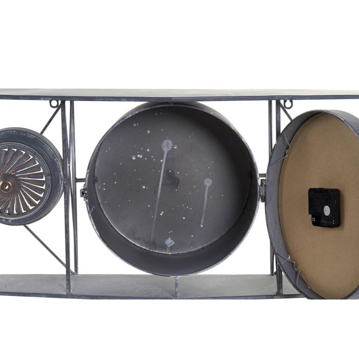 Reloj Pared Loft DKD Home Decor Gris Oscuro 21 x 33.5 x 120 cm 2