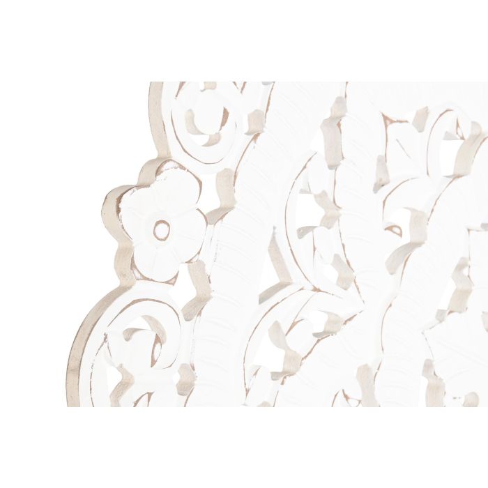 DKD Home Decor Decoración Pared Mandala Hindú MDF Blanco 90x90x2 cm 1 DKD Home Decor Decoración Pared Mandala Hindú MDF Blanco 90x90x2 cm 1