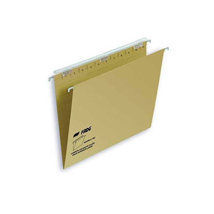 Fade Carpeta Colgante Visor Superior Largo Tiki Kraft Cartulina Folio Con Etiquetas -25U- Fade Carpeta Colgante Visor Superior Largo Tiki Kraft Cartulina Folio Con Etiquetas -25U-