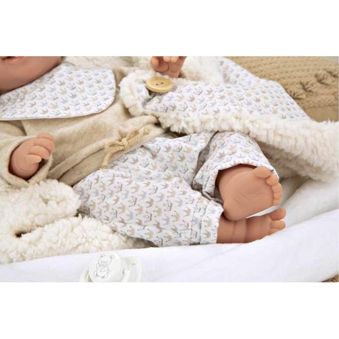 Muñeca elegance 35 cm babyto beige c/manta (muñeco de peso) 4