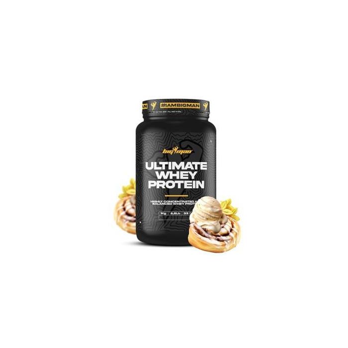 BIGMAN Ultimate Whey Proteína de Suero 1 Kg Sabor Canela-Vainilla para Deportistas