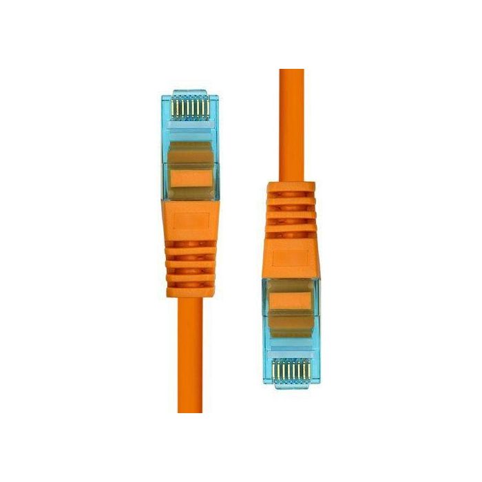 ProXtend Cable Ethernet CAT6A U/UTP CU LSZH 50cm Naranja, Cobre Puro AWG 24, Conector Oro 50u, PoE+, Ignífugo Baja Emisión Humo y Duradero 1