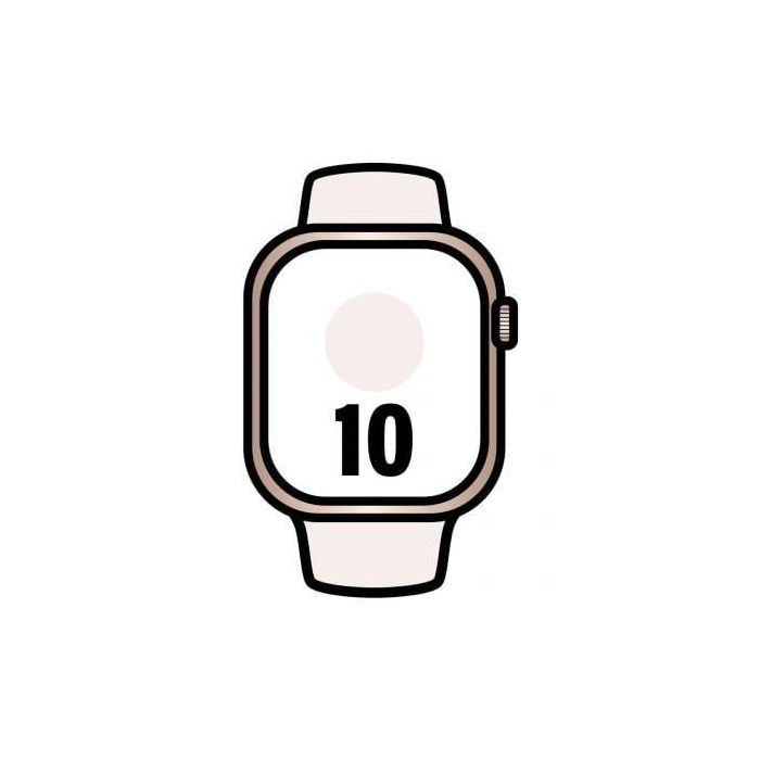 Apple Watch Series 10 GPS A2999 - Reloj Inteligente con Monitorización de Salud, GPS, Resistente al Agua, 64GB Apple Watch Series 10 GPS A2999 - Reloj Inteligente con Monitorización de Salud, GPS, Resistente al Agua, 64GB