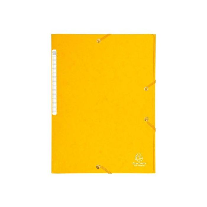 Carpeta De Gomas Y Solapas Exacompta Maxi Carton A4 Con Etiqueta Amarillo Carpeta De Gomas Y Solapas Exacompta Maxi Carton A4 Con Etiqueta Amarillo