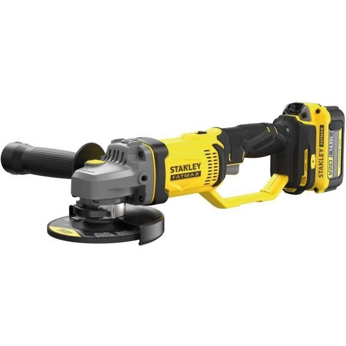 STANLEY FATMAX V20 SFMCG400M1K-QW Amoladora Inalámbrica 125mm 18V Litio con 1 Batería 4Ah 8000rpm para Metal 2 STANLEY FATMAX V20 SFMCG400M1K-QW Amoladora Inalámbrica 125mm 18V Litio con 1 Batería 4Ah 8000rpm para Metal 2