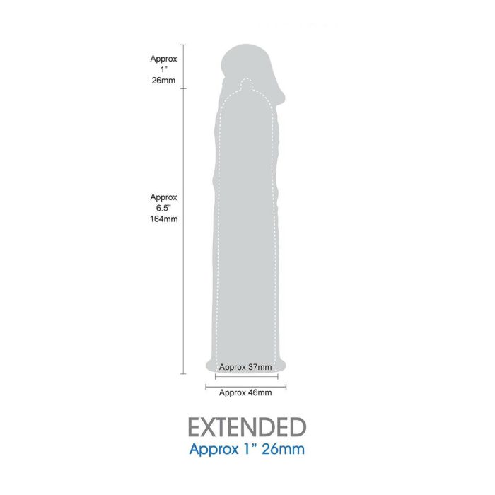 Funda para pene NMC Length extender Azul Ø 4,6 cm 3