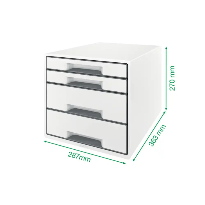 Cajón Archivador Leitz WOW CUBE Blanco 3